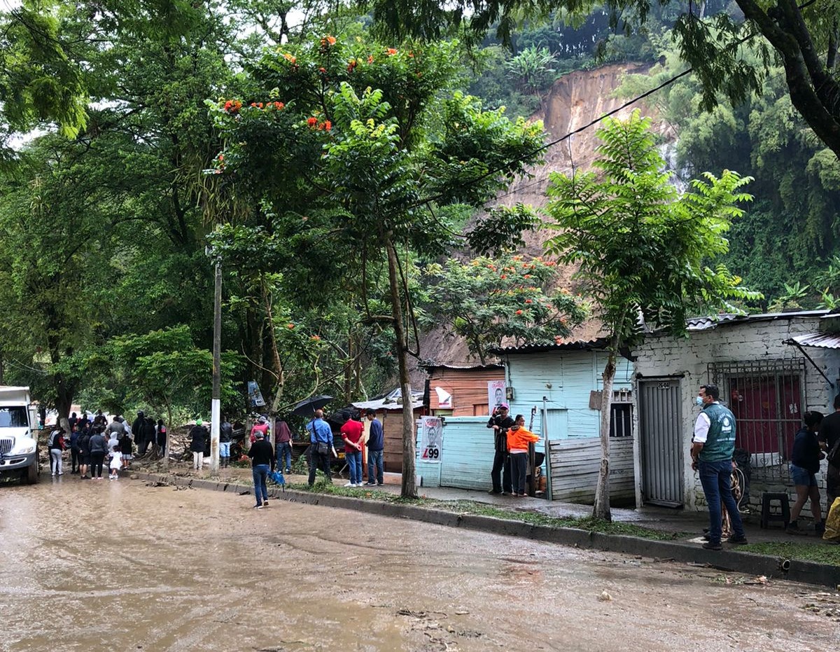 Derrumbe en Pereira y Dosquebradas