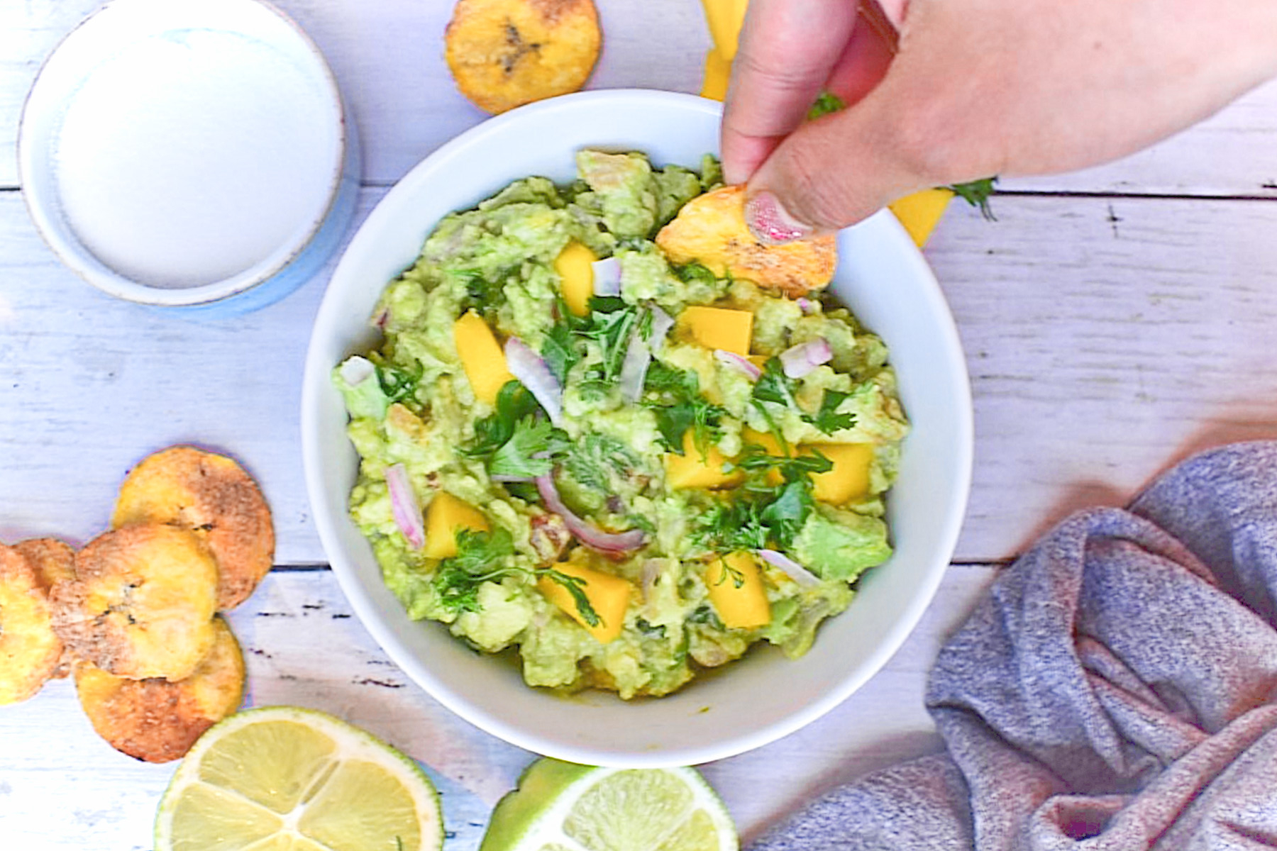 Guacamole con mango