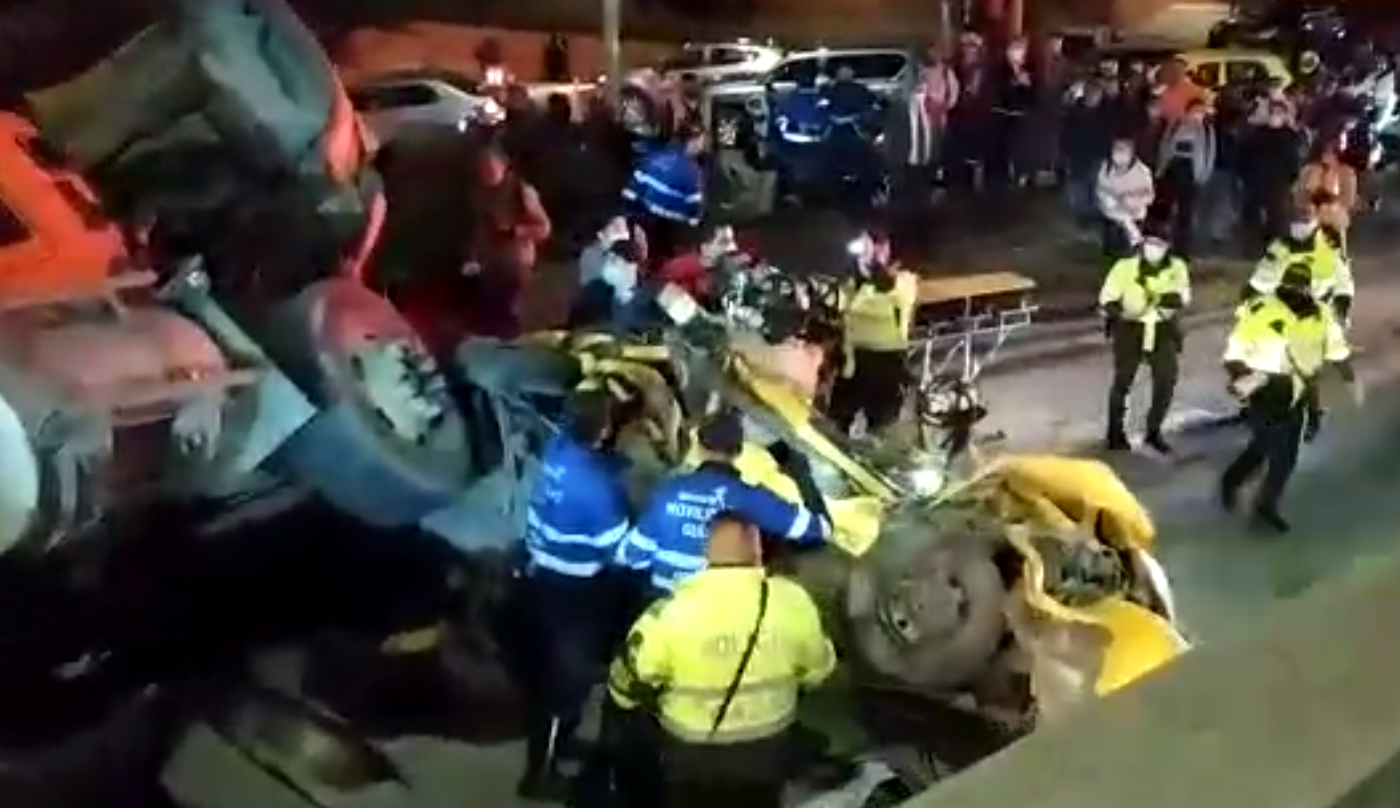 Así quedó el vehículo tras el accidente.