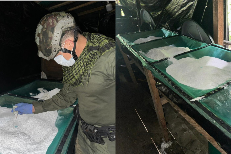 Operativo con la DEA destruye laboratorio de coca en Antioquia vinculado a disidencias