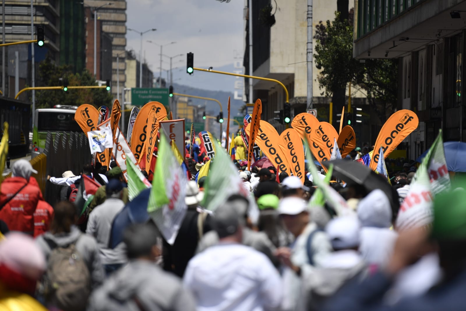 Así se vivieron las marchas en respaldo al gobierno Petro y sus reformas
