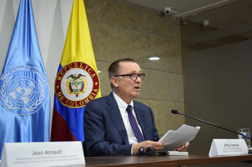 Incumplir acuerdo de paz no será aceptado por la comunidad internacional: Jeffrey Feltman