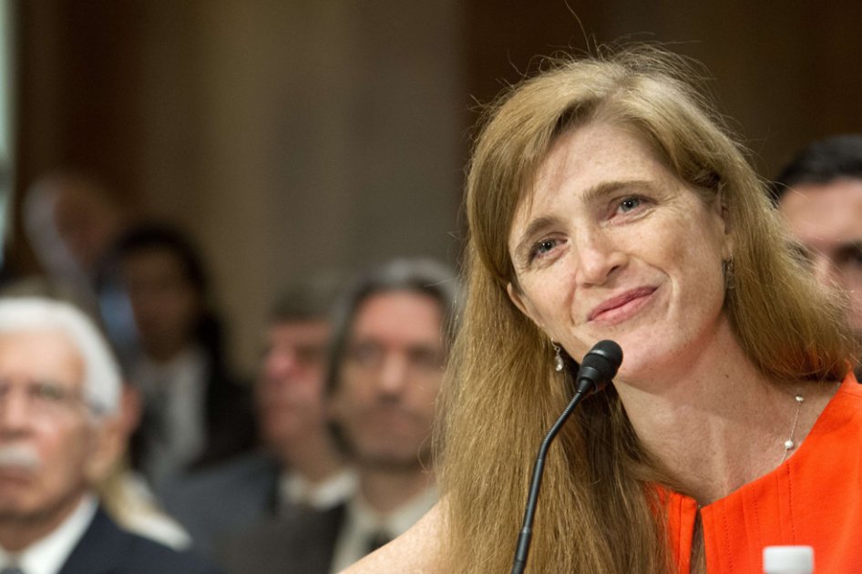 Samantha Power, nominada por el presidente de EE.UU., Barack Obama, como embajadora del país en la ONU./ AFP