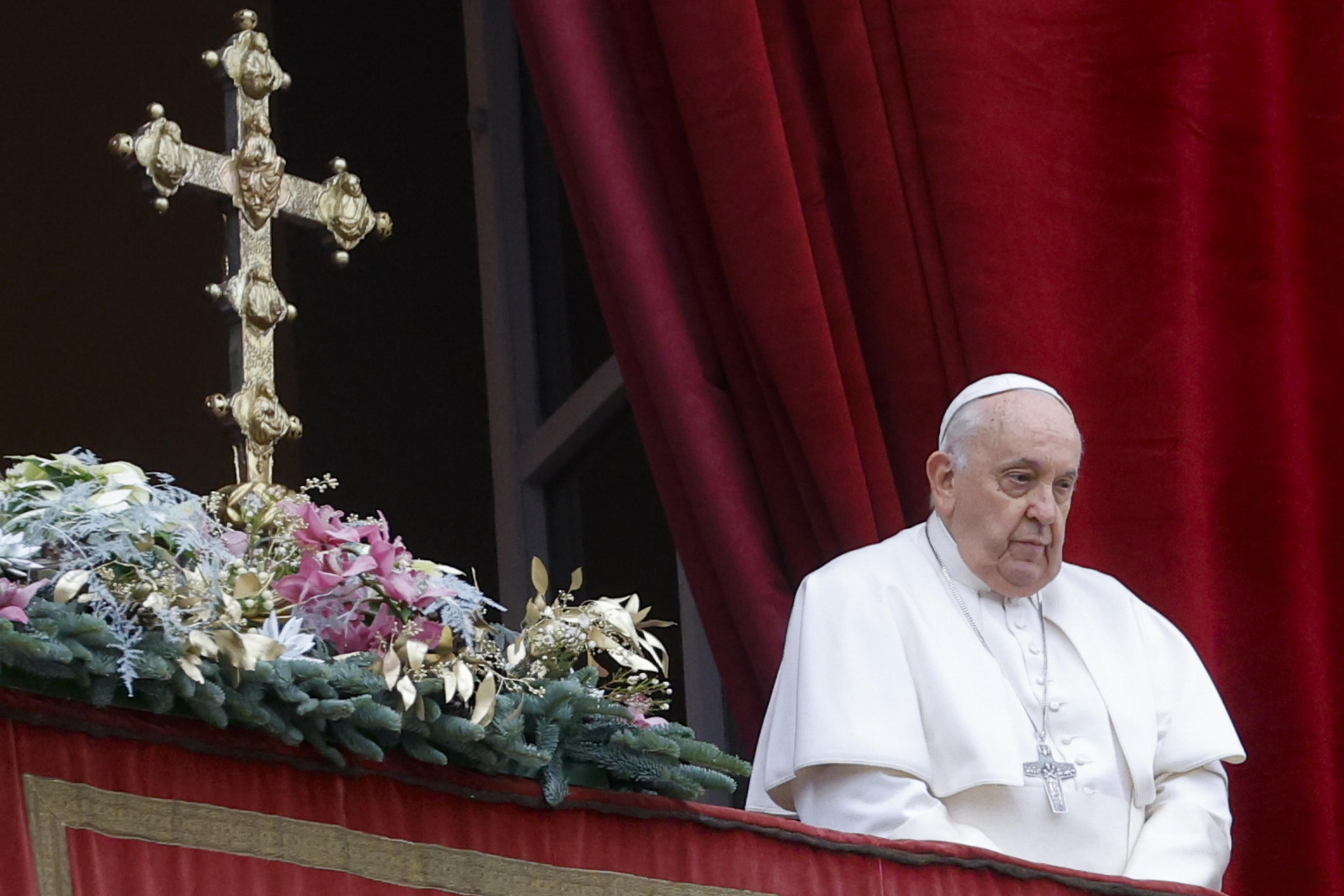 Papa pide el fin de la guerra en Gaza y liberación de rehenes en mensaje de Navidad