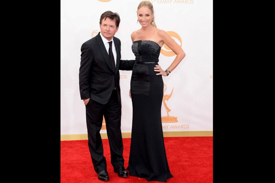 Michael J. Fox y su esposa Tracy Pollan.