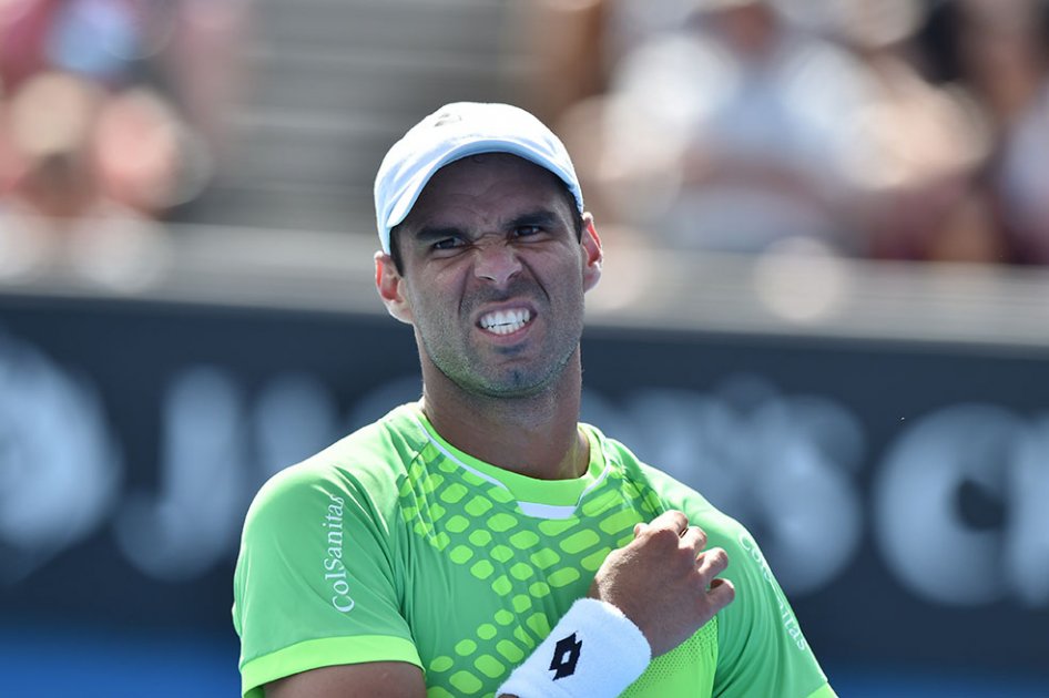 Alejandro Falla, a cuartos de final en el Challenger de Bucaramanga. Foto: AFP