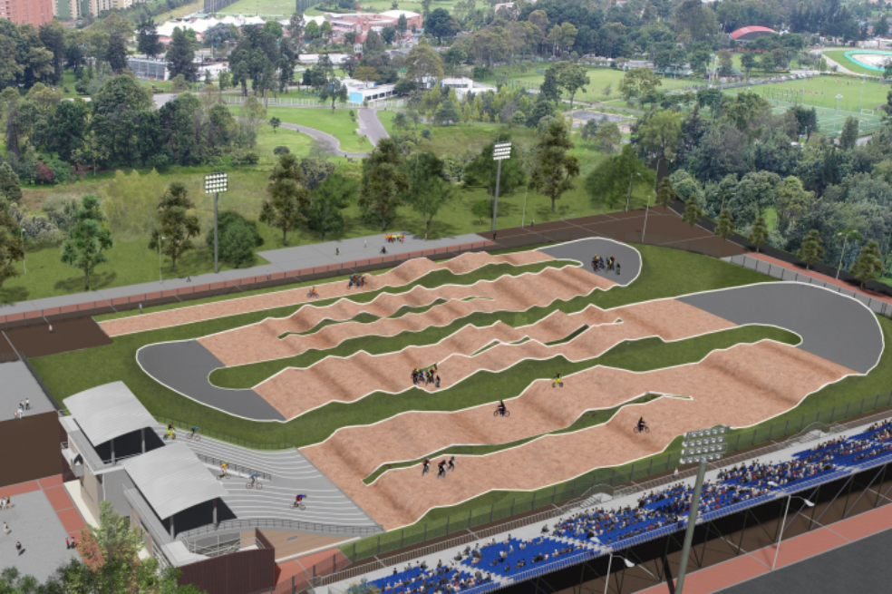 Inició la construcción de la primera pista profesional de BMX en Bogotá