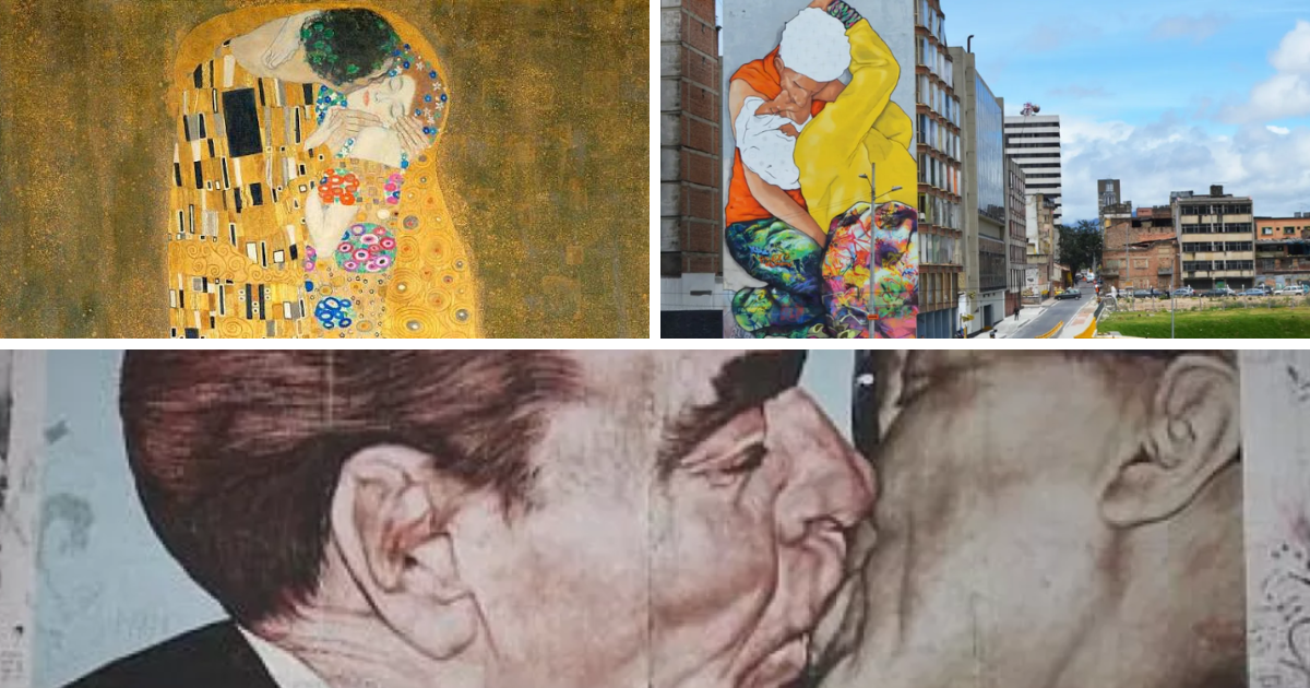 Besos en el mundo icónicos