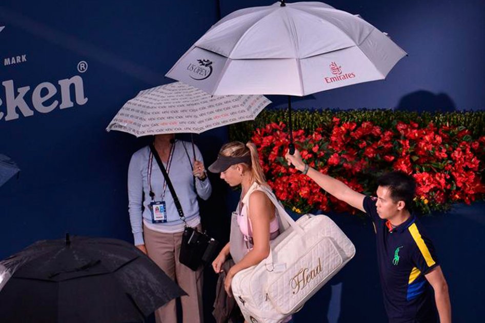 Partido Sharapova-Bartoli en el US Open, postergado para el miércoles