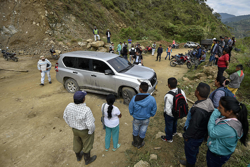 Los detenidos harían parte de las disidencias de las Farc en el Cauca, grupo criminal al que se le atribuyen otras masacres ocurridas en 2019. AFP.