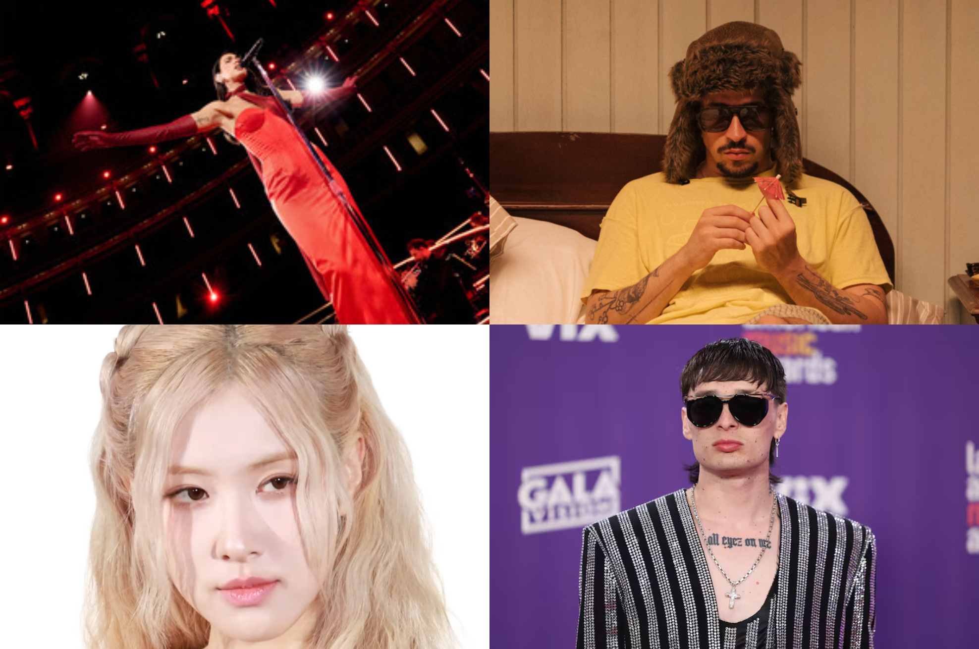 Dua Lipa, Bad Bunny, Rosé, Carin León y otros estrenos musicales este viernes