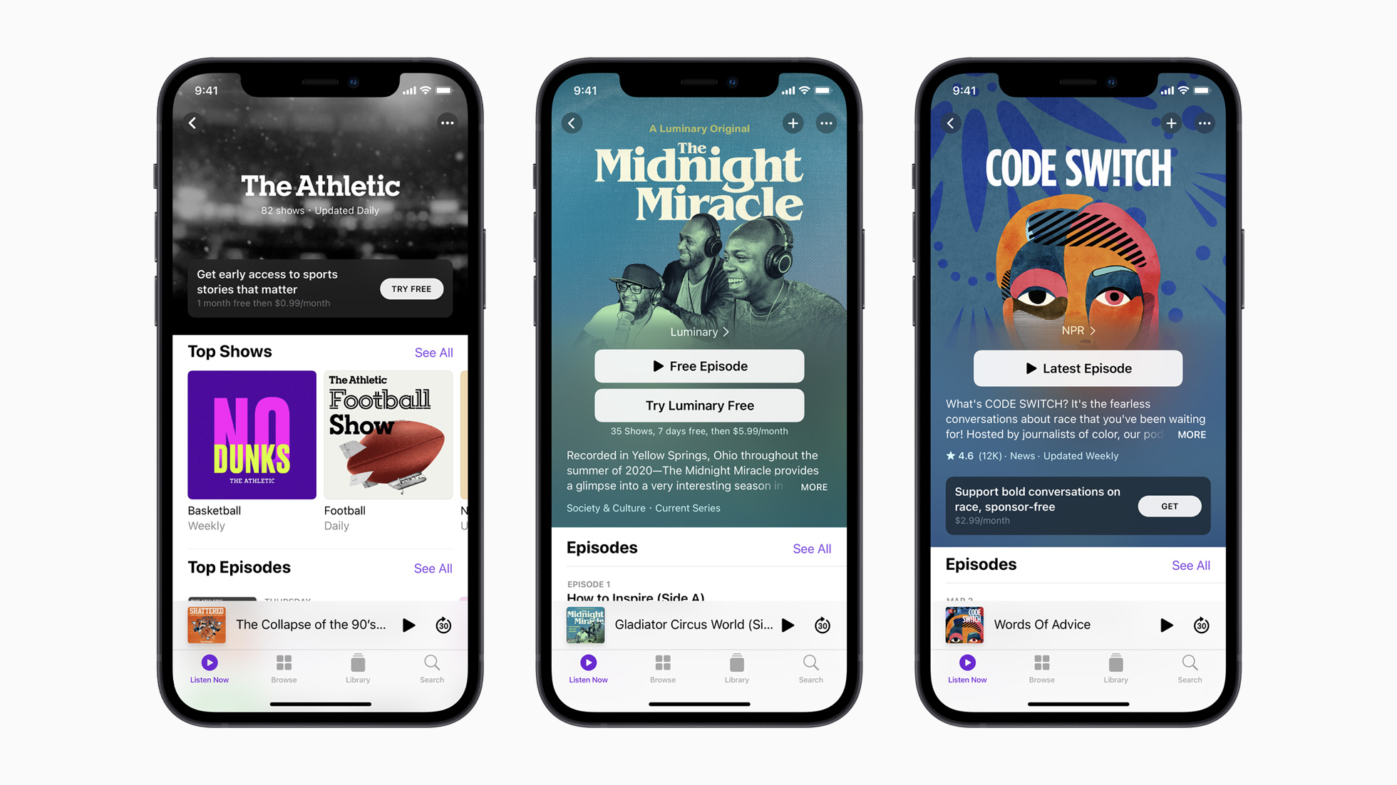Apple Podcast.
