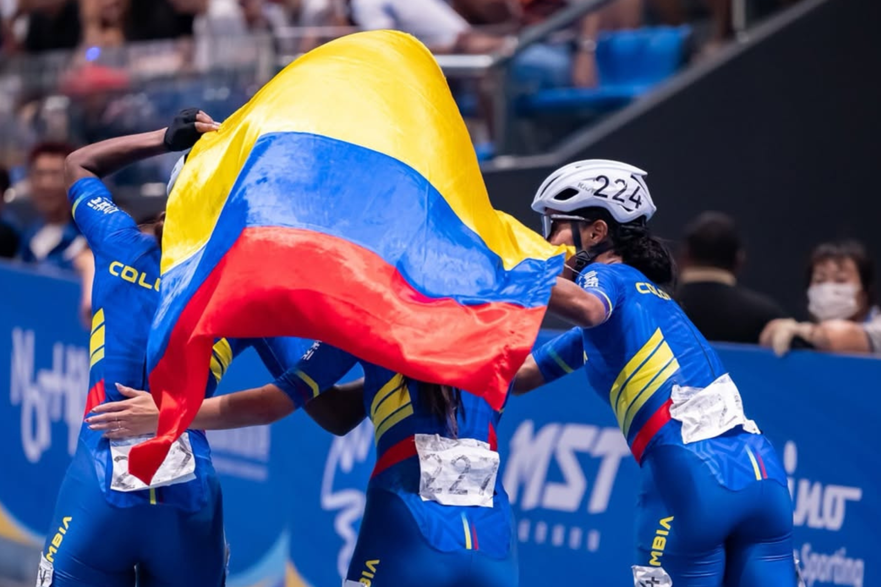 La selección colombiana brilló en el Mundial de Patinaje en China.