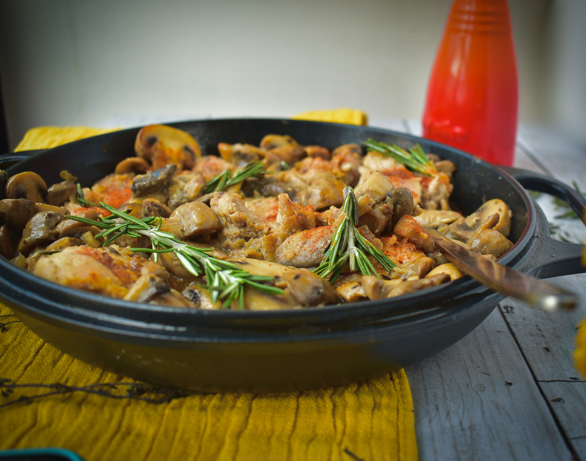 Receta: esta es la forma de preparar pollo con champiñones en salsa balsámica
