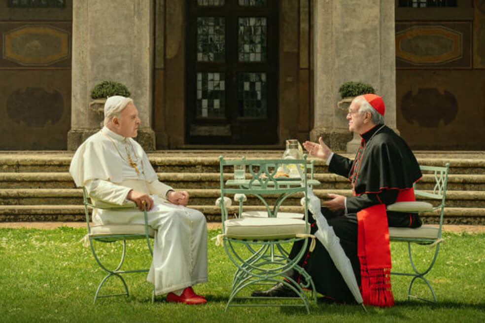 “Los dos papas”, otra película que Netflix quiere postular al Óscar