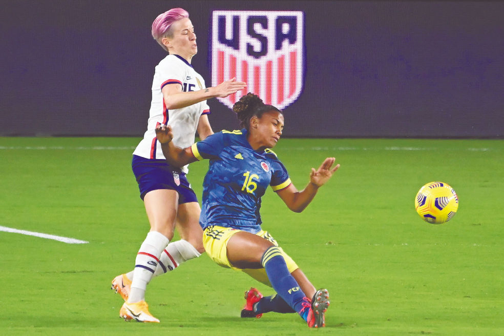 Estados Unidos y Colombia en el primer amistoso del 2021 entre ambas selecciones.