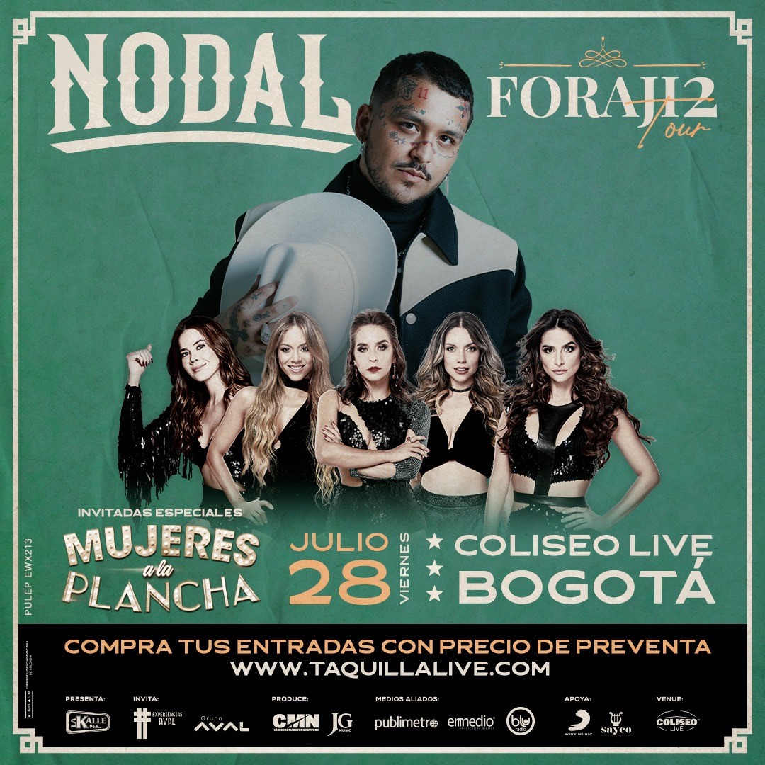 El cantante Mexicano estará presentando sus mejores éxitos en el Coliseo Live en la ciudad de Bogotá el 28 de julio.