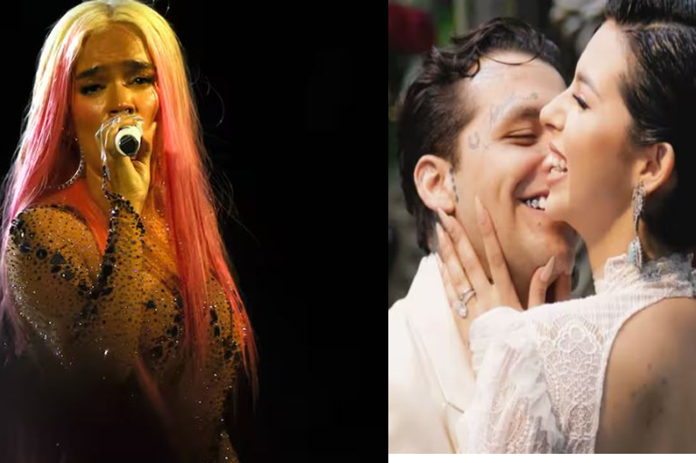 Concierto e insulto a Karol G en España y el matrimonio de Nodal y Ángela Aguilar