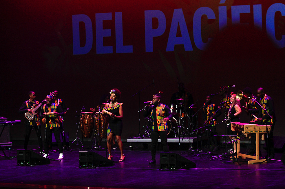 Lanzamiento del festival de musica del Pacifico Petronio Alvarez lugar Teatro Mayor.