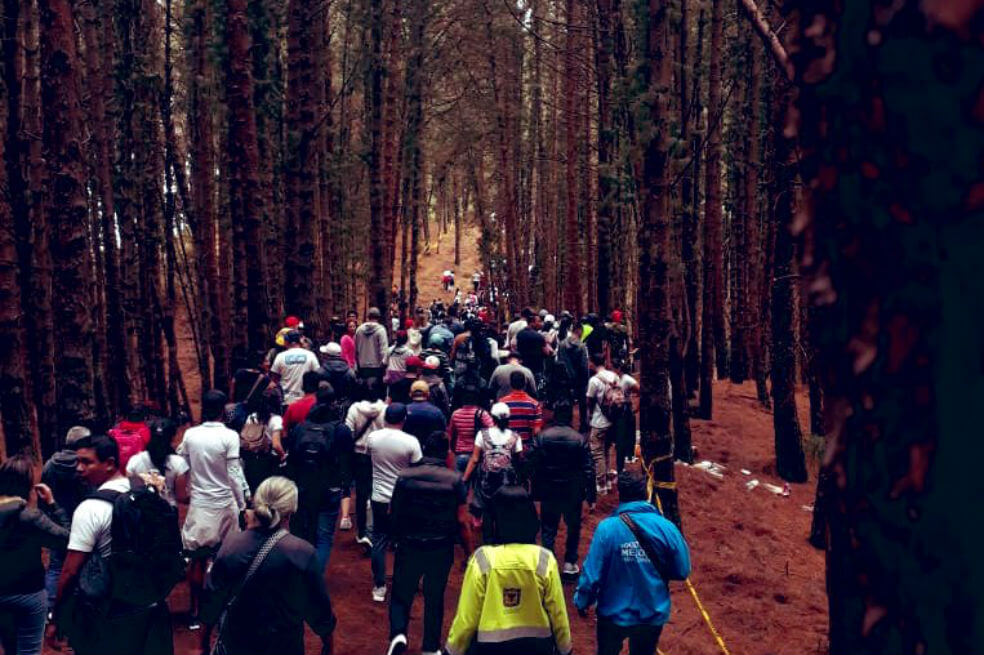 Más de 125.000 personas subieron al cerro de Monserrate el jueves y viernes santo