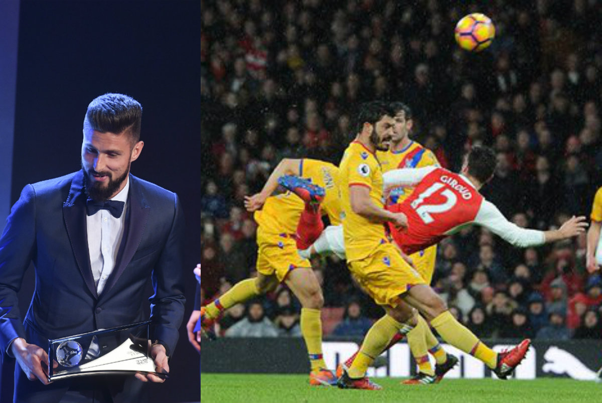 Oliver Giroud, ganador del Premio Puskas 2017