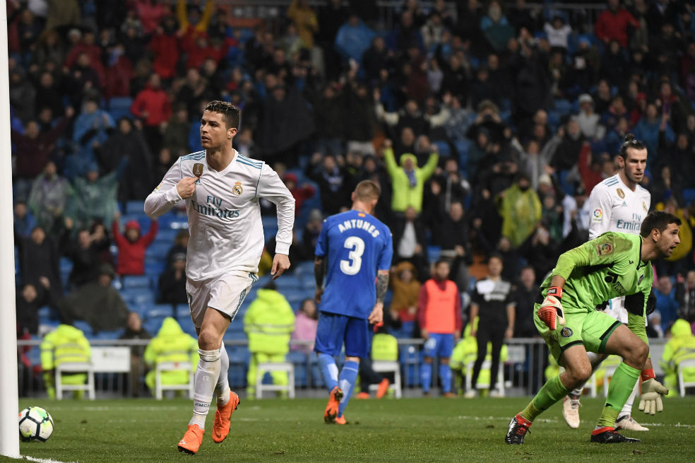 Real Madrid, de la mano de Cristiano, venció 3-1 al Getafe