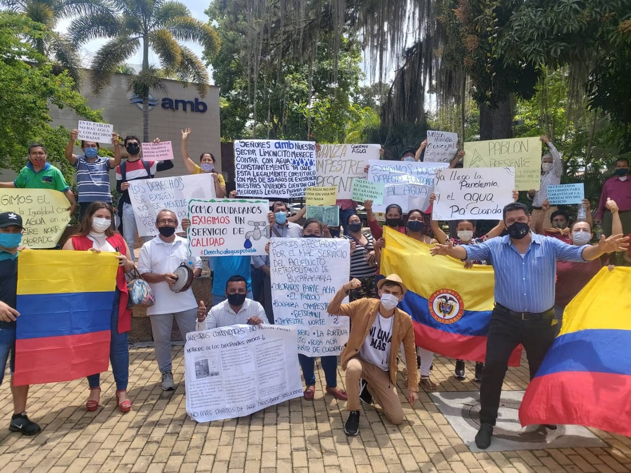 Habitantes del norte de Bucaramanga exigen un mejor servicio de acueducto