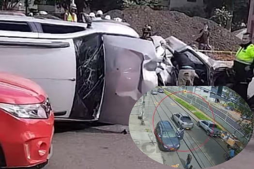 Video revela los segundos previos al choque múltiple en la avenida 68 que dejó tres muertos