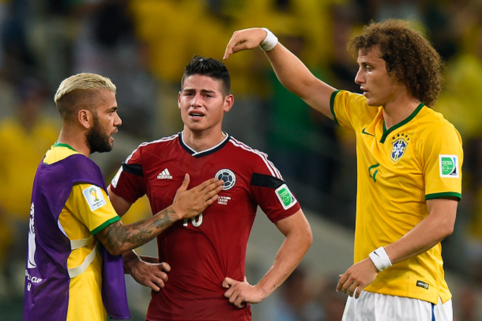 Jugadores de Brasil reconocen la grandeza de James