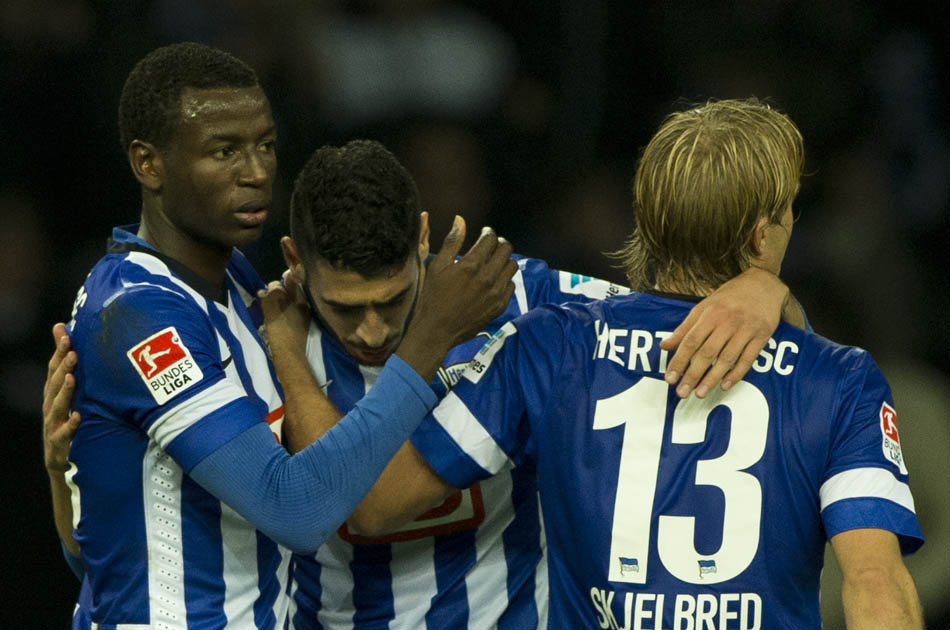 Adrián Ramos, gran figura en la victoria del Hertha de Berlin