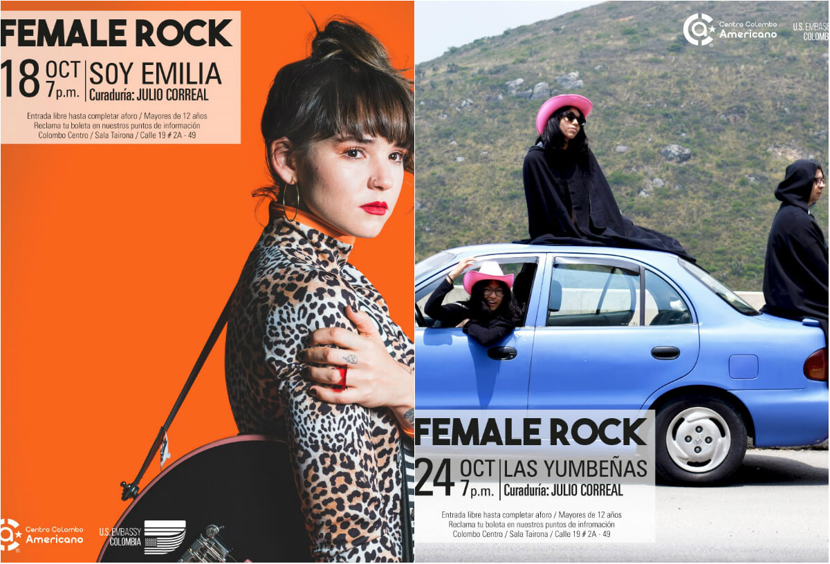 Soy Emilia y Las Yumbeñas se presentarán gratis en el «Female Rock» de Bogotá