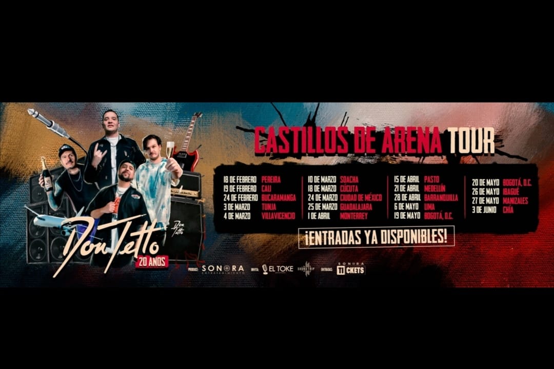 Estas son las fechas y ciudades de Castillos de Arena Tour de Don Tetto 20 años.