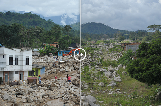 Fotos de Mocoa en 2017 y 2018: compare aquí los avances