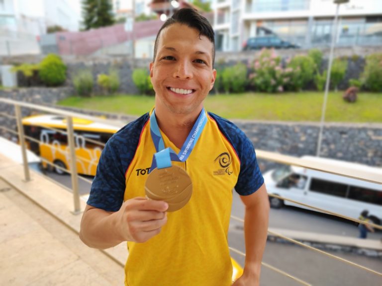 Oro, plata y bronce para Colombia en el sexto día del Mundial de paranatación