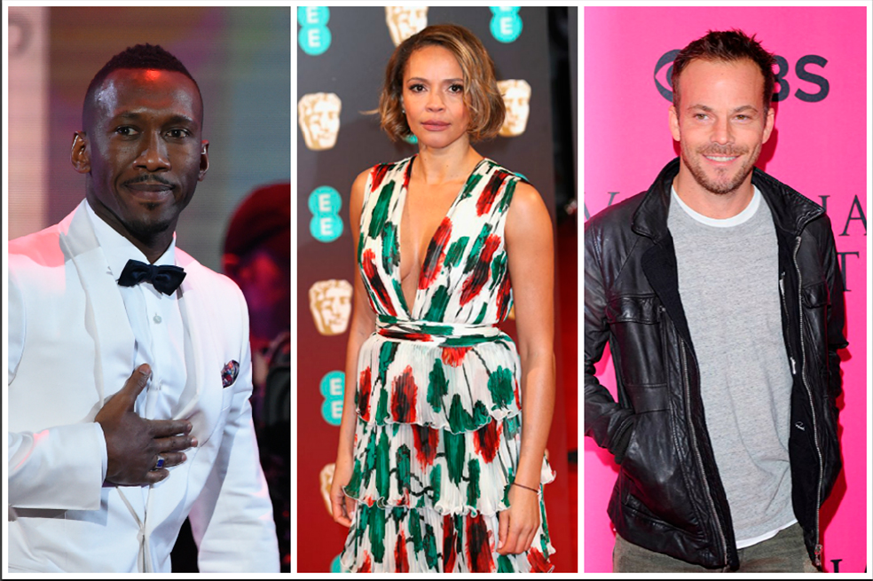 Los actores Mahershala Ali, Carmen Ejogo y Stephen Dorff.