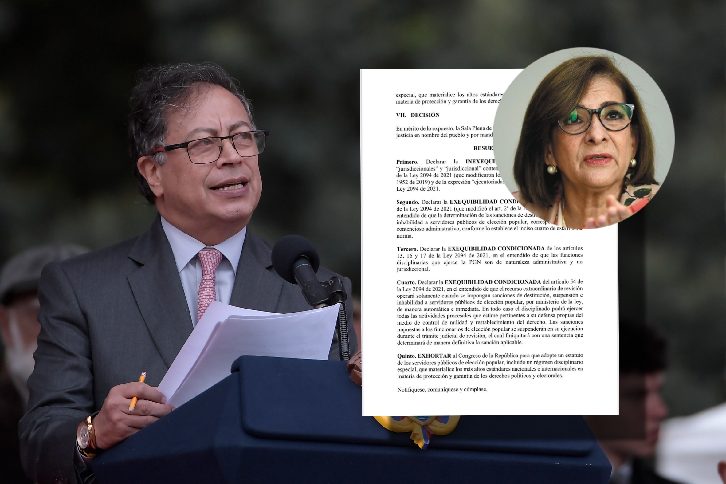 Petro respaldó sentencia sobre la Procuraduría y sanción de funcionarios electos