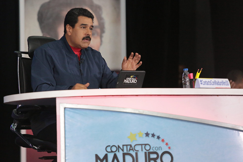 El presidente de Venezuela, Nicolás Maduro, respaldó a su aliado político, DiosdadoCabello. EFE