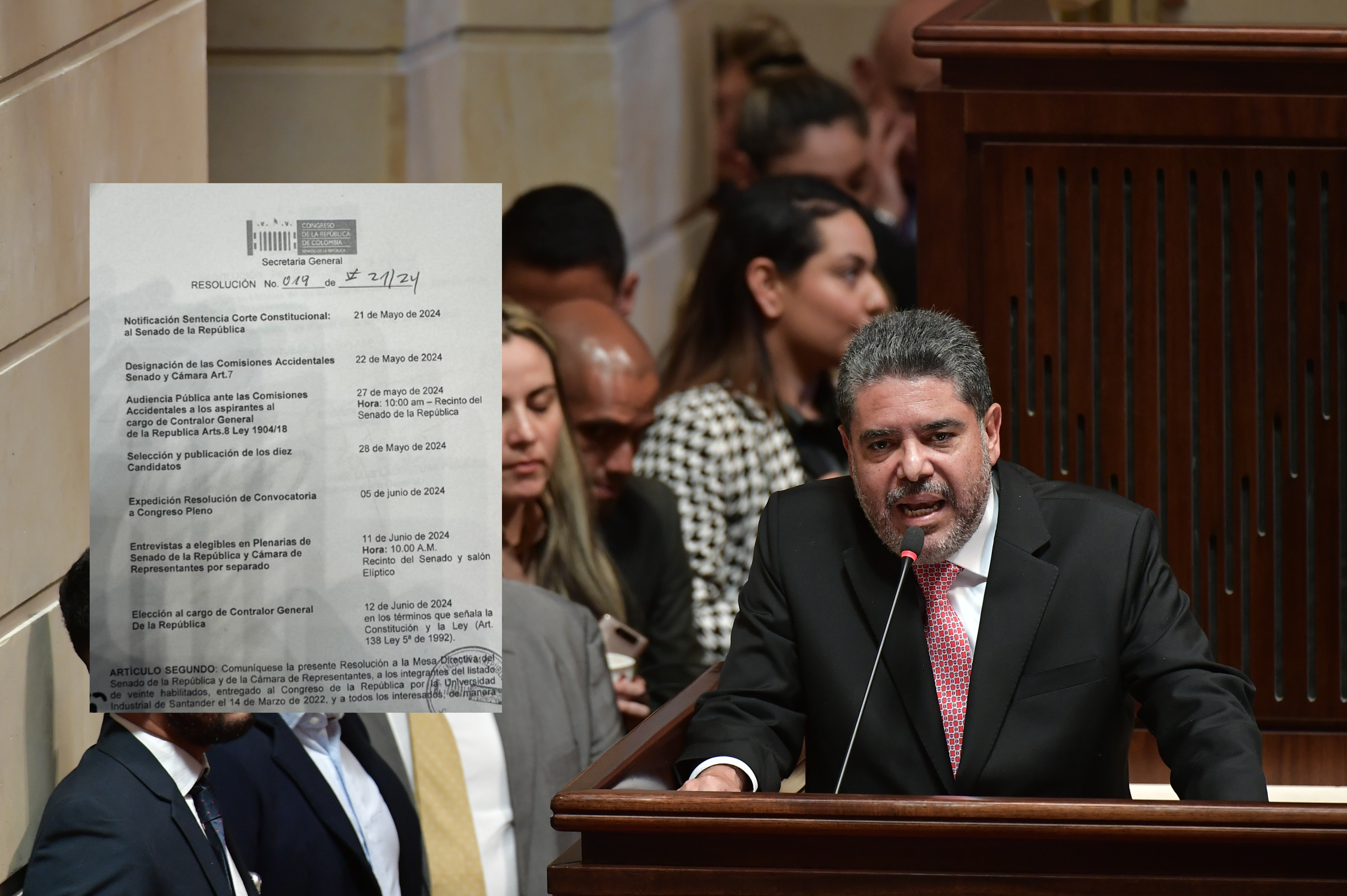 Estas son las fechas claves para el proceso de elección de contralor en el Congreso
