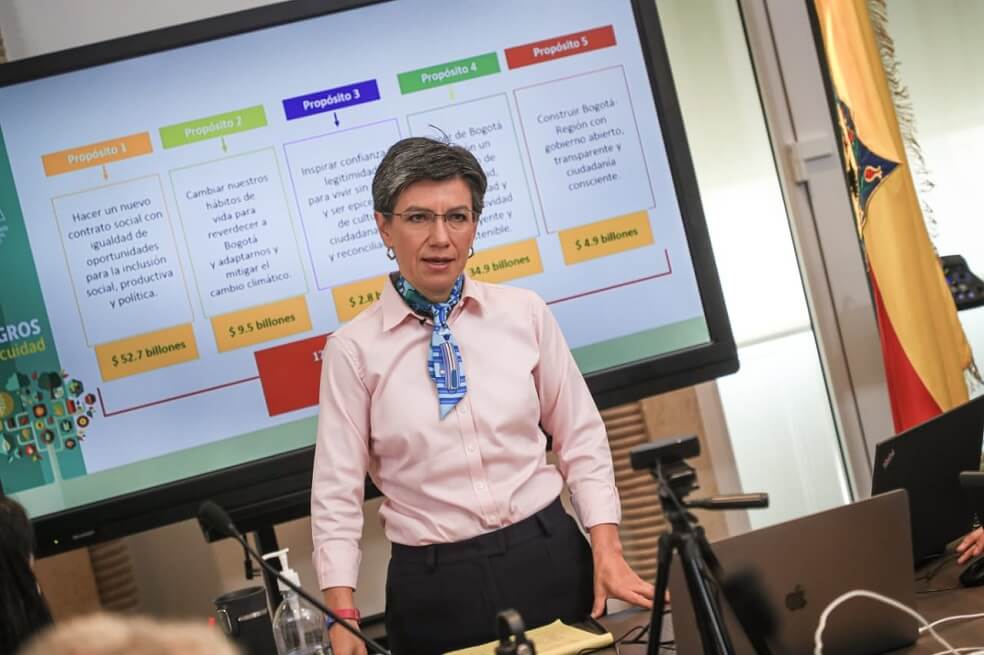 Alcaldesa Claudia López socializó su Plan de Desarrollo con los bogotanos