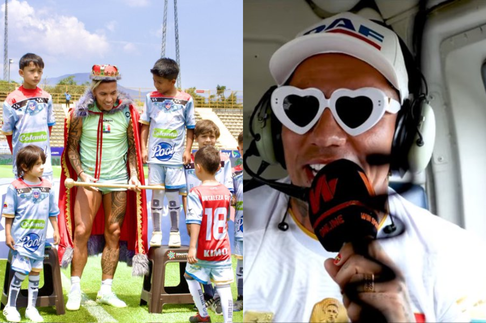 Fortaleza llevó a Dayro Moreno en helicóptero a Techo: así fue homenaje al goleador
