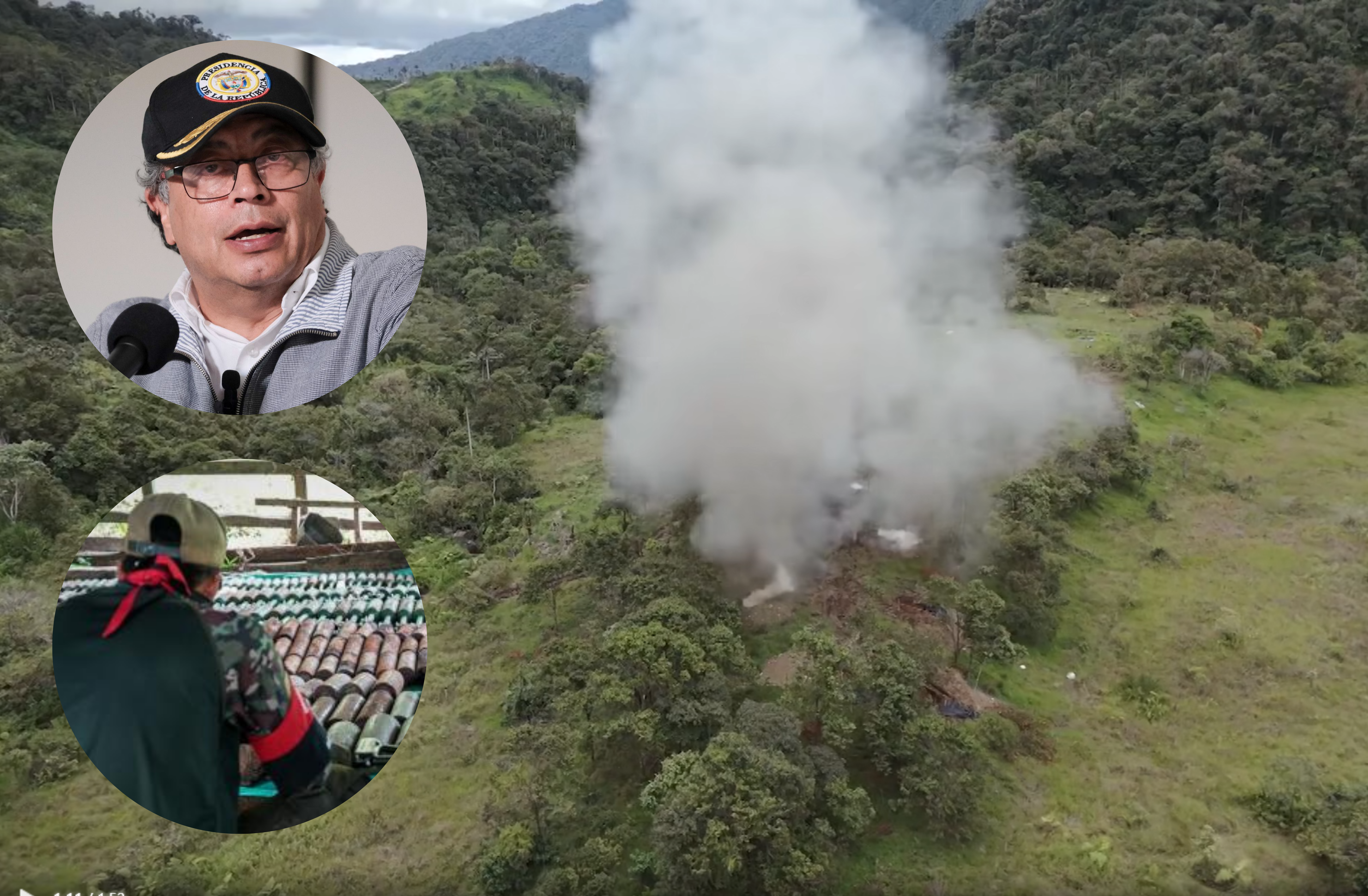 La destrucción de 582 artefactos explosivos, una tonelada de armas, fue realizada por el Ejército, tras la orden del presidente Petro, el 5 de abril de 2025.