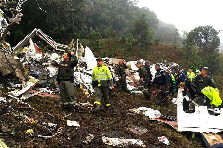 Medicina Legal finalizó identificación de los 71 cuerpos del accidente del avión del Chapecoense