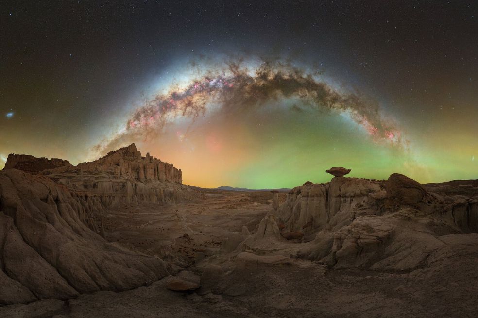 “Cuento de hadas de invierno” de Uroš Fink. "Capturé la luz zodiacal e incluso el resplandor de Gegenschein", dice el fotógrafo.