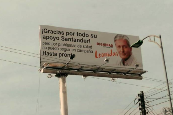 El equipo de RedCheq se comunicó con el candidato y él aclaró que no es cierto que renunciará a sus aspiraciones a la Gobernación de Santander por problemas salud. “Los que me ven podrán ver que estoy vivito y coleando. Y los que no tienen argumentos tienen que recurrir al despiste”, manifestó Gómez.