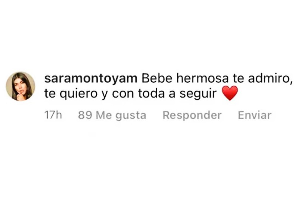 Sara Montoya, quien fue vinculada sentimentalmente con Sebastián Caicedo, reaccionó con un mensaje al video que publicó Carmen Villalobos en el que confirmó su separación. Esto le dijo.
