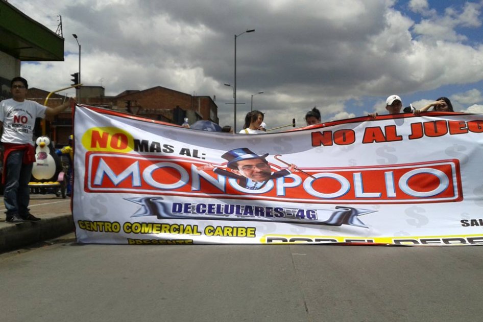 Comerciantes de San Andresito protestan