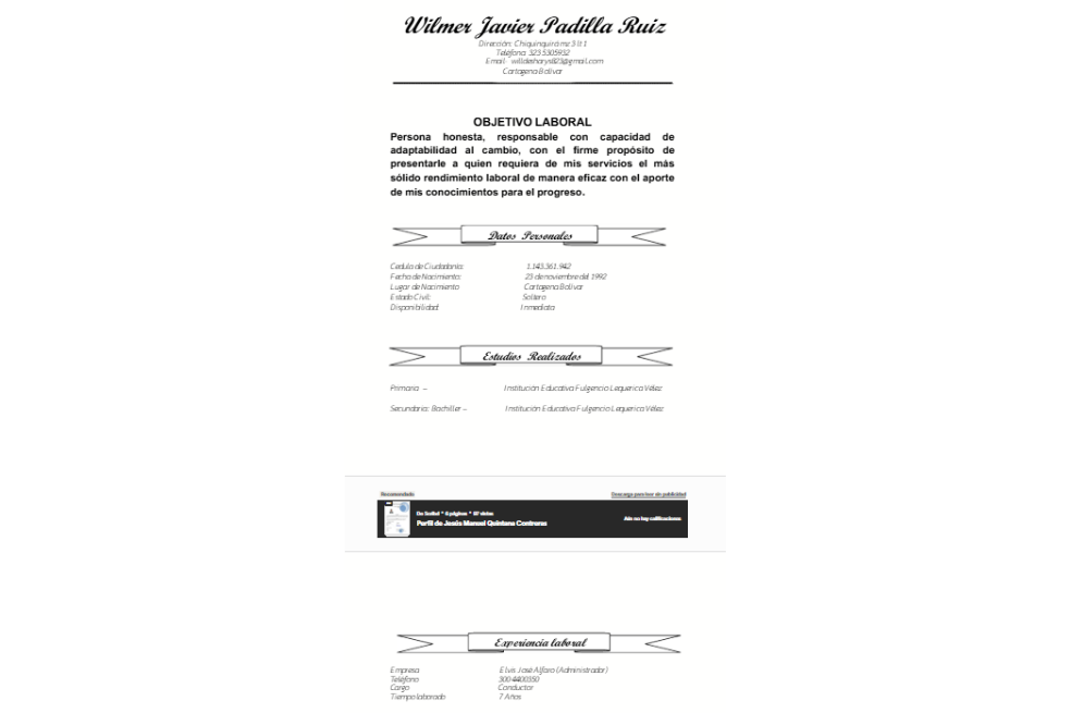 Wilmer Javier Padilla Ruiz