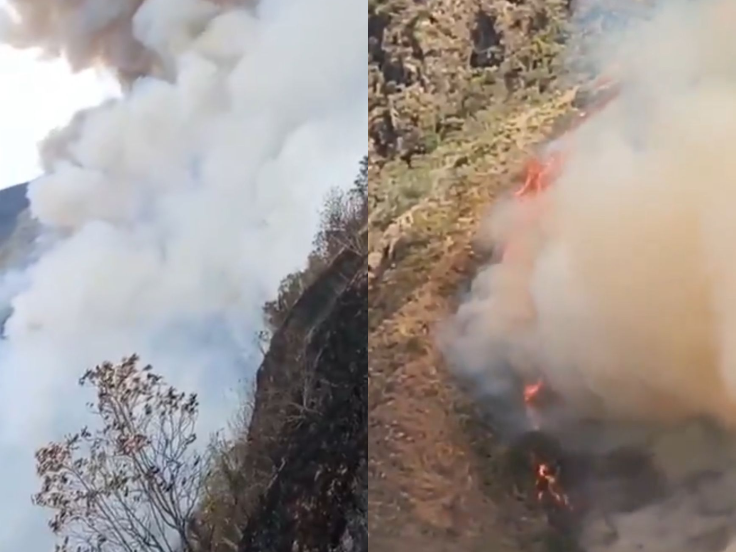 Incendio forestal en Buga completa 10 días y mantiene en alerta a las autoridades