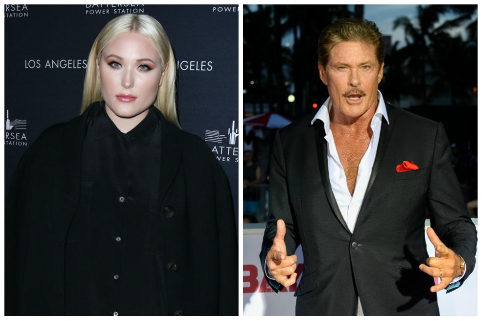  Hayley y el actor David Hasselhoff.