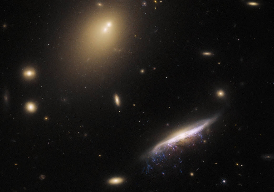 “La medusa galáctica” que capturó el telescopio espacial Hubble